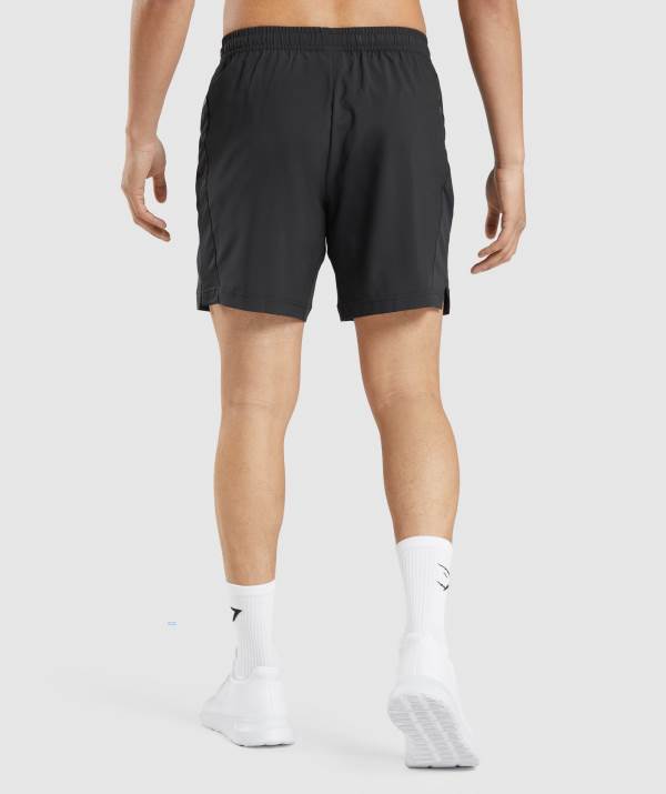 Panske Šortky Gymshark Sport Stripe 7" Čierne | NC2387560